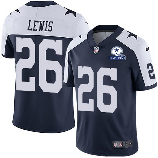 Nike Cowboys 26 Jourdan Lewis Navy Blue Thanksgiving Men Stitched With Established In 1960 Patch NFL Vapor Untouchable Limited Throwback Jersey Nike Cowboys 26 Jourdan Lewis Navy Blue Thanksgiving Men Stitched With Established In 1960 Patch NFL Vapor Untouchable Limited Throwback Jersey