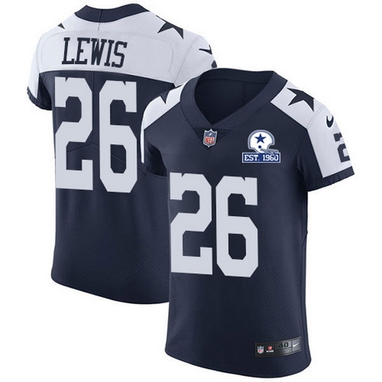 Nike Cowboys 26 Jourdan Lewis Navy Blue Thanksgiving Men Stitched With Established In 1960 Patch NFL Vapor Untouchable Throwback Elite Jersey Nike Cowboys 26 Jourdan Lewis Navy Blue Thanksgiving Men Stitched With Established In 1960 Patch NFL Vapor Untouchable Throwback Elite Jersey