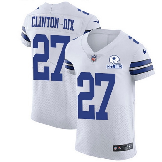 Nike Cowboys 27 Ha Ha Clinton Dix White Men Stitched With Established In 1960 Patch NFL New Elite Jersey Nike Cowboys 27 Ha Ha Clinton Dix White Men Stitched With Established In 1960 Patch NFL New Elite Jersey