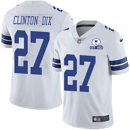 Nike Cowboys 27 Ha Ha Clinton Dix White Men Stitched With Established In 1960 Patch NFL Vapor Untouchable Limited Jersey Nike Cowboys 27 Ha Ha Clinton Dix White Men Stitched With Established In 1960 Patch NFL Vapor Untouchable Limited Jersey