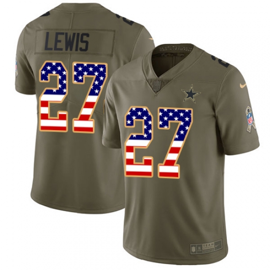 Nike Cowboys #27 Jourdan Lewis Olive Mens USA Flag 2017 Salute to Service NFL Limited Jersey Nike Cowboys #27 Jourdan Lewis Olive Mens USA Flag 2017 Salute to Service NFL Limited Jersey