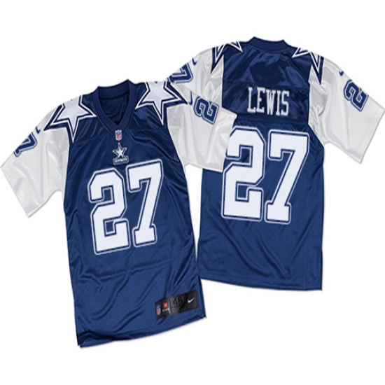 Nike Cowboys #27 Jourdan Lewis White Mens Navy Throwback NFL Elite Jersey Nike Cowboys #27 Jourdan Lewis White Mens Navy Throwback NFL Elite Jersey