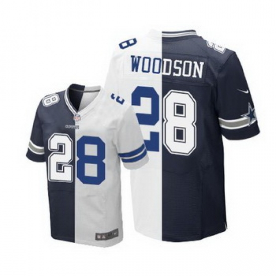 Nike Cowboys 28 Darren Woodson Navy Blue White Mens Stitched NFL Elite Split Jersey Nike Cowboys 28 Darren Woodson Navy Blue White Mens Stitched NFL Elite Split Jersey