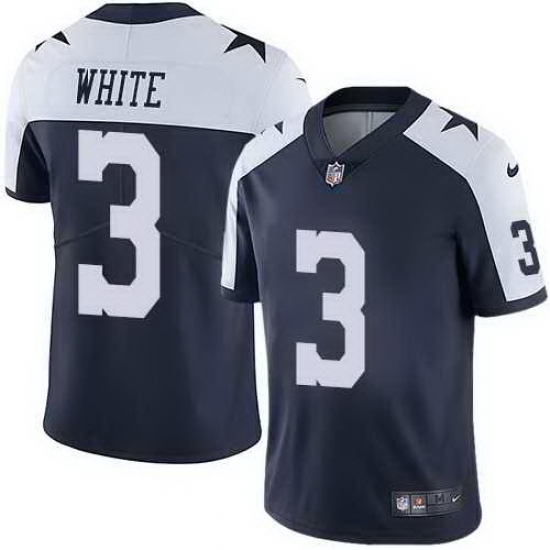 Nike Cowboys 3 Mike White Navy Throwback Vapor Untouchable Limited Jersey Nike Cowboys 3 Mike White Navy Throwback Vapor Untouchable Limited Jersey