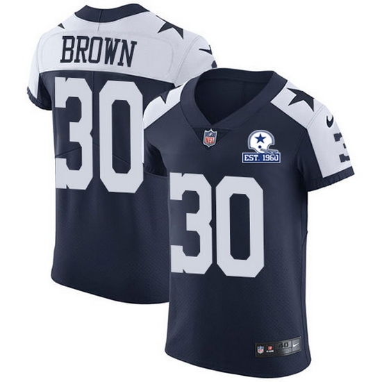 Nike Cowboys 30 Anthony Brown Navy Blue Thanksgiving Men Stitched With Established In 1960 Patch NFL Vapor Untouchable Throwback Elite Jersey Nike Cowboys 30 Anthony Brown Navy Blue Thanksgiving Men Stitched With Established In 1960 Patch NFL Vapor Untouchable Throwback Elite Jersey