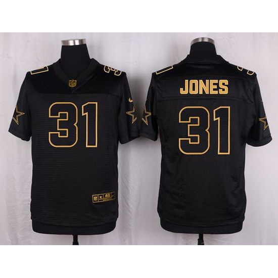 Nike Cowboys #31 Byron Jones Black Mens Stitched NFL Elite Pro Line Gold Collection Jersey Nike Cowboys #31 Byron Jones Black Mens Stitched NFL Elite Pro Line Gold Collection Jersey