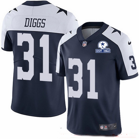 Nike Cowboys 31 Trevon Diggs Navy Blue Thanksgiving Men Stitched With Established In 1960 Patch NFL Vapor Untouchable Limited Throwback Jersey Nike Cowboys 31 Trevon Diggs Navy Blue Thanksgiving Men Stitched With Established In 1960 Patch NFL Vapor Untouchable Limited Throwback Jersey