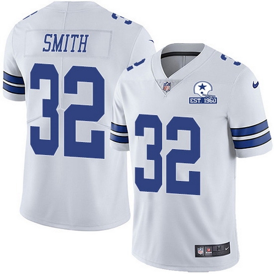 Nike Cowboys 32 Saivion Smith White Men Stitched With Established In 1960 Patch NFL Vapor Untouchable Limited Jersey Nike Cowboys 32 Saivion Smith White Men Stitched With Established In 1960 Patch NFL Vapor Untouchable Limited Jersey