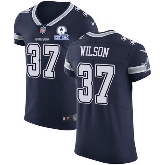 Nike Cowboys 37 Donovan Wilson Navy Blue Team Color Men Stitched With Established In 1960 Patch NFL Vapor Untouchable Elite Jersey Nike Cowboys 37 Donovan Wilson Navy Blue Team Color Men Stitched With Established In 1960 Patch NFL Vapor Untouchable Elite Jersey