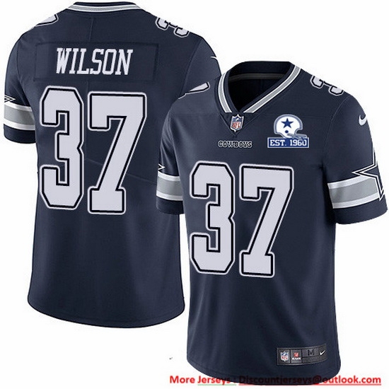 Nike Cowboys 37 Donovan Wilson Navy Blue Team Color Men Stitched With Established In 1960 Patch NFL Vapor Untouchable Limited Jersey Nike Cowboys 37 Donovan Wilson Navy Blue Team Color Men Stitched With Established In 1960 Patch NFL Vapor Untouchable Limited Jersey