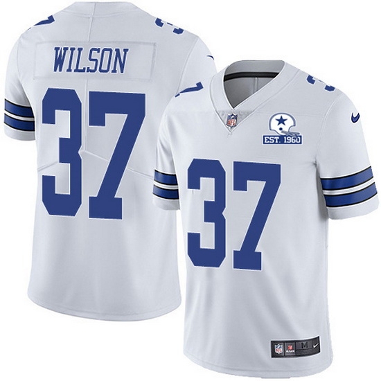 Nike Cowboys 37 Donovan Wilson White Men Stitched With Established In 1960 Patch NFL Vapor Untouchable Limited Jersey Nike Cowboys 37 Donovan Wilson White Men Stitched With Established In 1960 Patch NFL Vapor Untouchable Limited Jersey