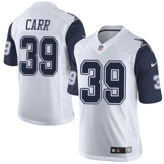 Nike Cowboys #39 Brandon Carr White Mens Stitched NFL Limited Rush Jerseys Nike Cowboys #39 Brandon Carr White Mens Stitched NFL Limited Rush Jerseys
