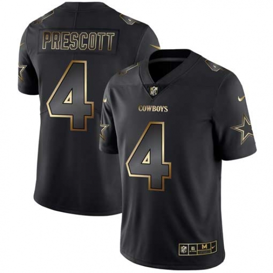 Nike Cowboys 4 Dak Prescott Black Gold Vapor Untouchable Limited Jersey Nike Cowboys 4 Dak Prescott Black Gold Vapor Untouchable Limited Jersey