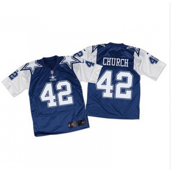 Nike Cowboys #42 Barry Church Navy BlueWhite Throwback Mens Stitched NFL Elite Jersey Nike Cowboys #42 Barry Church Navy BlueWhite Throwback Mens Stitched NFL Elite Jersey