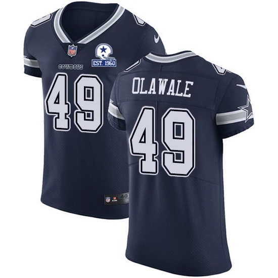 Nike Cowboys 49 Jamize Olawale Navy Blue Team Color Men Stitched With Established In 1960 Patch NFL Vapor Untouchable Elite Jersey Nike Cowboys 49 Jamize Olawale Navy Blue Team Color Men Stitched With Established In 1960 Patch NFL Vapor Untouchable Elite Jersey