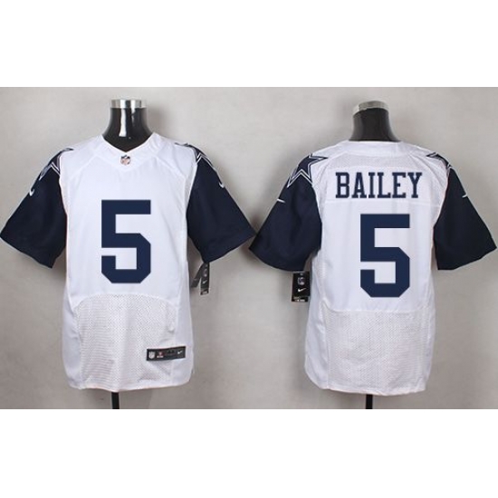 Nike Cowboys #5 Dan Bailey White Mens Stitched NFL Elite Rush Jersey Nike Cowboys #5 Dan Bailey White Mens Stitched NFL Elite Rush Jersey
