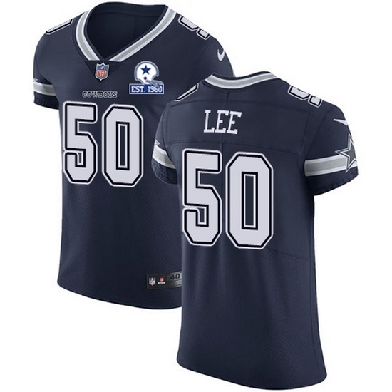 Nike Cowboys 50 Sean Lee Navy Blue Team Color Men Stitched With Established In 1960 Patch NFL Vapor Untouchable Elite Jersey Nike Cowboys 50 Sean Lee Navy Blue Team Color Men Stitched With Established In 1960 Patch NFL Vapor Untouchable Elite Jersey