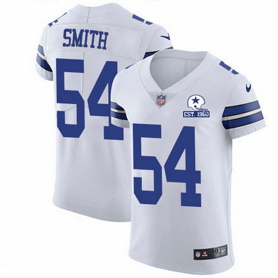 Nike Cowboys 54 Jaylon Smith White Men Stitched With Established In 1960 Patch NFL New Elite Jersey Nike Cowboys 54 Jaylon Smith White Men Stitched With Established In 1960 Patch NFL New Elite Jersey