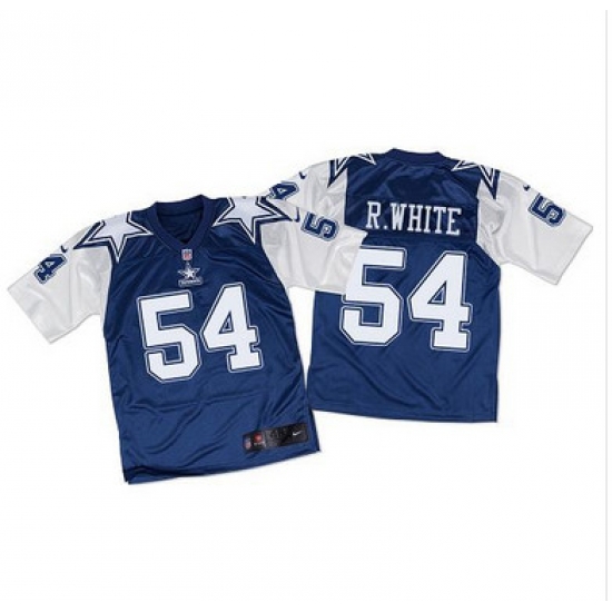 Nike Cowboys #54 Randy White Navy BlueWhite Throwback Mens Stitched NFL Elite Jersey Nike Cowboys #54 Randy White Navy BlueWhite Throwback Mens Stitched NFL Elite Jersey