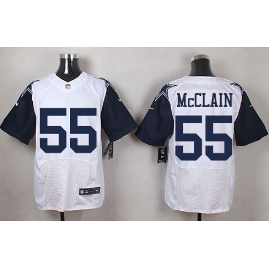 Nike Cowboys #55 Rolando McClain White Mens Stitched NFL Elite Rush Jerseys Nike Cowboys #55 Rolando McClain White Mens Stitched NFL Elite Rush Jerseys