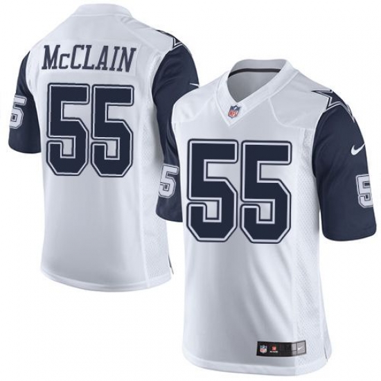 Nike Cowboys #55 Rolando McClain White Mens Stitched NFL Limited Jerseys Nike Cowboys #55 Rolando McClain White Mens Stitched NFL Limited Jerseys
