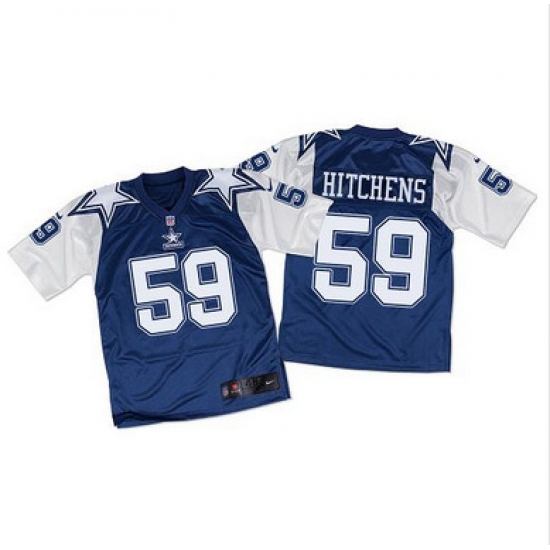 Nike Cowboys #59 Anthony Hitchens Navy BlueWhite Throwback Mens Stitched NFL Elite Jersey Nike Cowboys #59 Anthony Hitchens Navy BlueWhite Throwback Mens Stitched NFL Elite Jersey