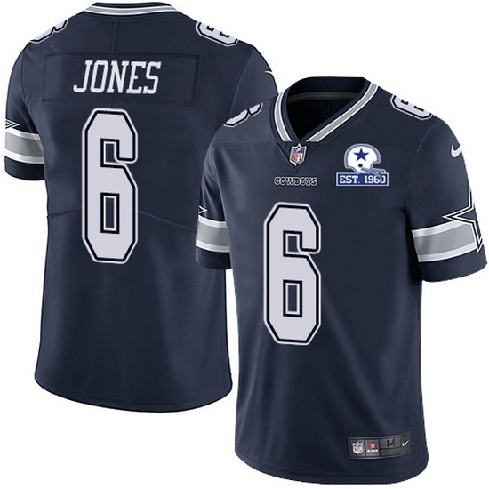 Nike Cowboys 6 Chris Jones Navy Blue Team Color Men Stitched With Established In 1960 Patch NFL Vapor Untouchable Limited Jersey Nike Cowboys 6 Chris Jones Navy Blue Team Color Men Stitched With Established In 1960 Patch NFL Vapor Untouchable Limited Jersey