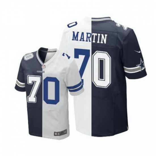 Nike Cowboys #70 Zack Martin Navy Blue White Mens Stitched NFL Elite Split Jersey Nike Cowboys #70 Zack Martin Navy Blue White Mens Stitched NFL Elite Split Jersey