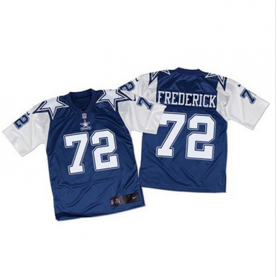 Nike Cowboys #72 Travis Frederick Navy BlueWhite Throwback Mens Stitched NFL Elite Jersey Nike Cowboys #72 Travis Frederick Navy BlueWhite Throwback Mens Stitched NFL Elite Jersey