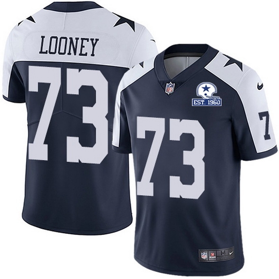 Nike Cowboys 73 Joe Looney Navy Blue Thanksgiving Men Stitched With Established In 1960 Patch NFL Vapor Untouchable Limited Throwback Jersey Nike Cowboys 73 Joe Looney Navy Blue Thanksgiving Men Stitched With Established In 1960 Patch NFL Vapor Untouchable Limited Throwback Jersey