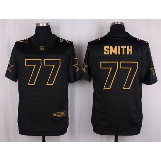 Nike Cowboys #77 Tyron Smith Black Mens Stitched NFL Elite Pro Line Gold Collection Jersey Nike Cowboys #77 Tyron Smith Black Mens Stitched NFL Elite Pro Line Gold Collection Jersey