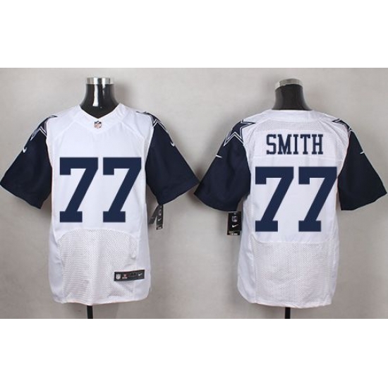 Nike Cowboys #77 Tyron Smith White Mens Stitched NFL Elite Rush Jerseys Nike Cowboys #77 Tyron Smith White Mens Stitched NFL Elite Rush Jerseys