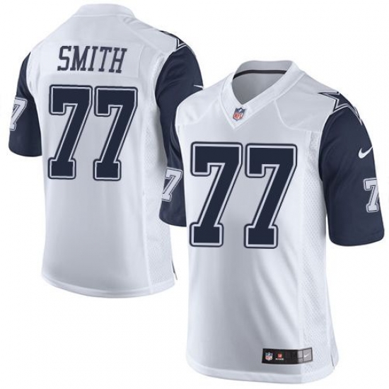 Nike Cowboys #77 Tyron Smith White Mens Stitched NFL Limited Rush Jerseys Nike Cowboys #77 Tyron Smith White Mens Stitched NFL Limited Rush Jerseys