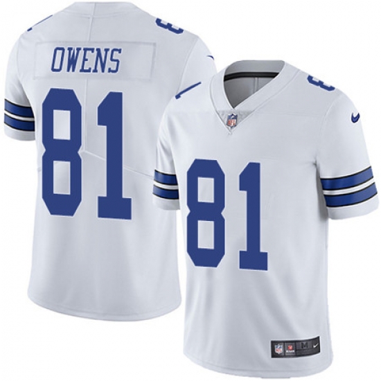Nike Cowboys #81 Terrell Owens White Mens Stitched NFL Vapor Untouchable Limited Jersey Nike Cowboys #81 Terrell Owens White Mens Stitched NFL Vapor Untouchable Limited Jersey