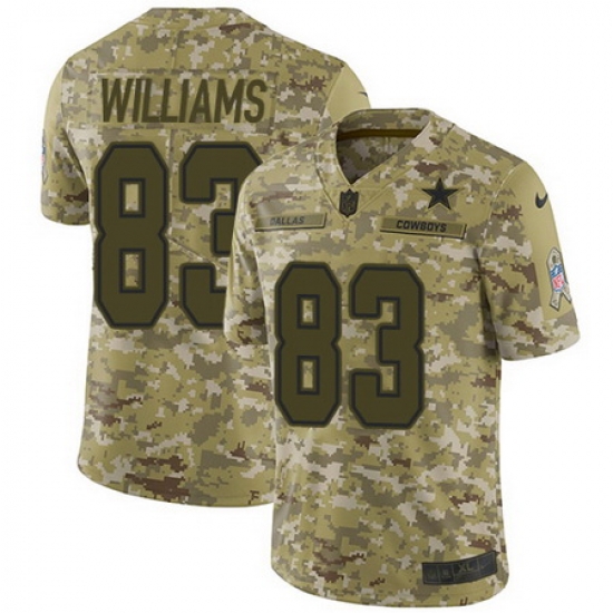 Nike Cowboys #83 Terrance Williams Camo Mens Stitched NFL Limited 2018 Salute To Service Jersey Nike Cowboys #83 Terrance Williams Camo Mens Stitched NFL Limited 2018 Salute To Service Jersey