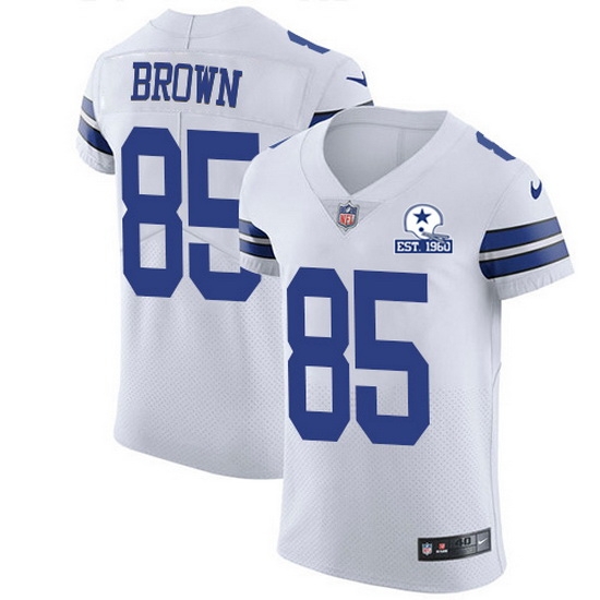 Nike Cowboys 85 Noah Brown White Men Stitched With Established In 1960 Patch NFL New Elite Jersey Nike Cowboys 85 Noah Brown White Men Stitched With Established In 1960 Patch NFL New Elite Jersey