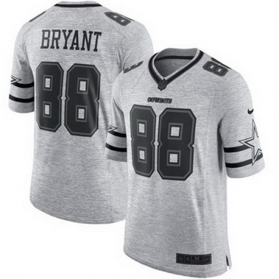 Nike Cowboys #88 Dez Bryant Gray Mens Stitched NFL Limited Gridiron Gray II Jersey Nike Cowboys #88 Dez Bryant Gray Mens Stitched NFL Limited Gridiron Gray II Jersey