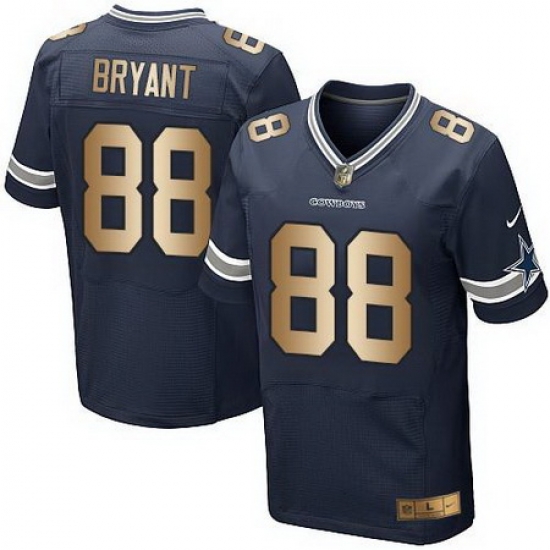 Nike Cowboys #88 Dez Bryant Navy Blue Team Color Mens Stitched NFL Elite Gold Jersey Nike Cowboys #88 Dez Bryant Navy Blue Team Color Mens Stitched NFL Elite Gold Jersey