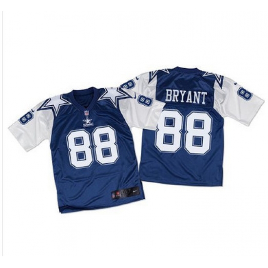 Nike Cowboys #88 Dez Bryant Navy BlueWhite Throwback Mens Stitched NFL Elite Jersey Nike Cowboys #88 Dez Bryant Navy BlueWhite Throwback Mens Stitched NFL Elite Jersey