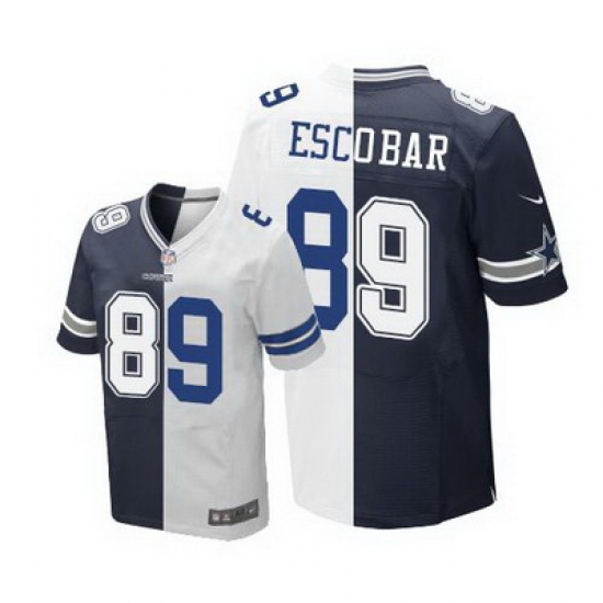 Nike Cowboys #89 Gavin Escobar Navy Blue White Mens Stitched NFL Elite Split Jersey Nike Cowboys #89 Gavin Escobar Navy Blue White Mens Stitched NFL Elite Split Jersey