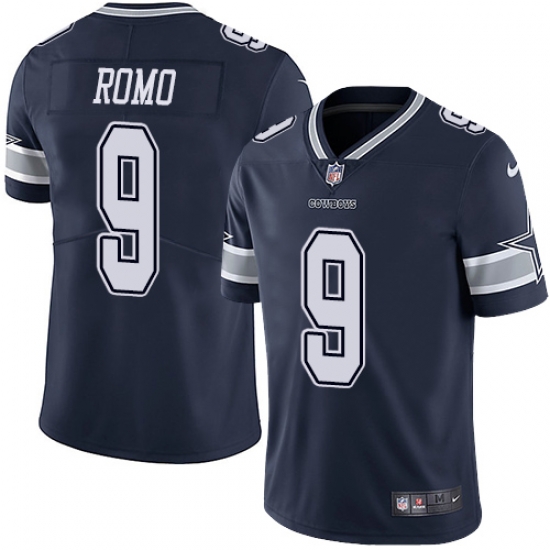 Nike Cowboys #9 Tony Romo Navy Blue Team Color Mens Stitched NFL Vapor Untouchable Limited Jersey Nike Cowboys #9 Tony Romo Navy Blue Team Color Mens Stitched NFL Vapor Untouchable Limited Jersey