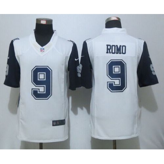 Nike Cowboys #9 Tony Romo White Mens Stitched NFL Limited Rush Jerseys Nike Cowboys #9 Tony Romo White Mens Stitched NFL Limited Rush Jerseys