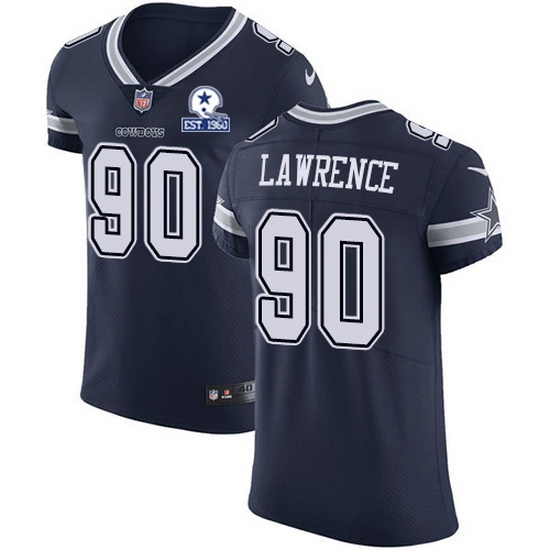 Nike Cowboys 90 DeMarcus Lawrence Navy Blue Team Color Men Stitched With Established In 1960 Patch NFL Vapor Untouchable Elite Jersey Nike Cowboys 90 DeMarcus Lawrence Navy Blue Team Color Men Stitched With Established In 1960 Patch NFL Vapor Untouchable Elite Jersey
