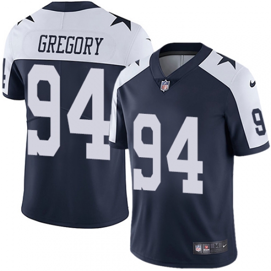 Nike Cowboys #94 Randy Gregory Navy Blue Thanksgiving Mens Stitched NFL Vapor Untouchable Limited Throwback Jersey Nike Cowboys #94 Randy Gregory Navy Blue Thanksgiving Mens Stitched NFL Vapor Untouchable Limited Throwback Jersey