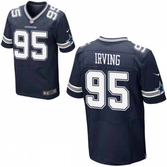 Nike Cowboys #95 David Irving Home Navy Mens Stitched Elite Jersey Nike Cowboys #95 David Irving Home Navy Mens Stitched Elite Jersey