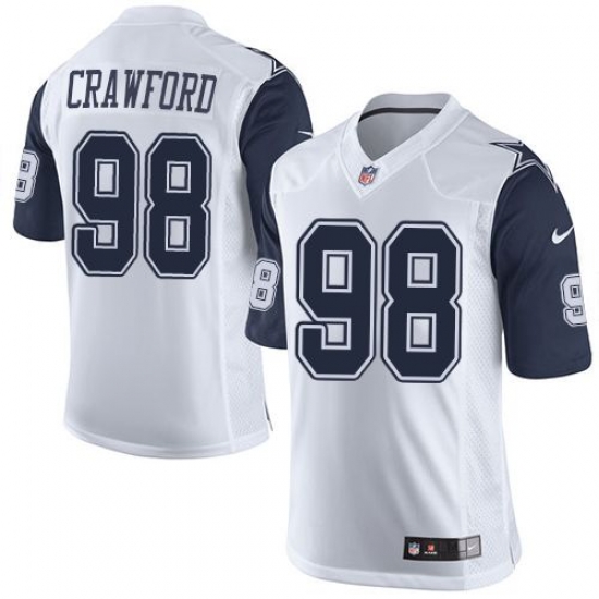 Nike Cowboys #98 Tyrone Crawford White Mens Stitched NFL Limited Rush Jerseys Nike Cowboys #98 Tyrone Crawford White Mens Stitched NFL Limited Rush Jerseys