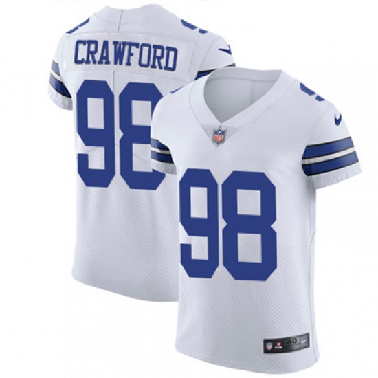 Nike Cowboys #98 Tyrone Crawford White Mens Stitched NFL Vapor Untouchable Elite Jersey Nike Cowboys #98 Tyrone Crawford White Mens Stitched NFL Vapor Untouchable Elite Jersey