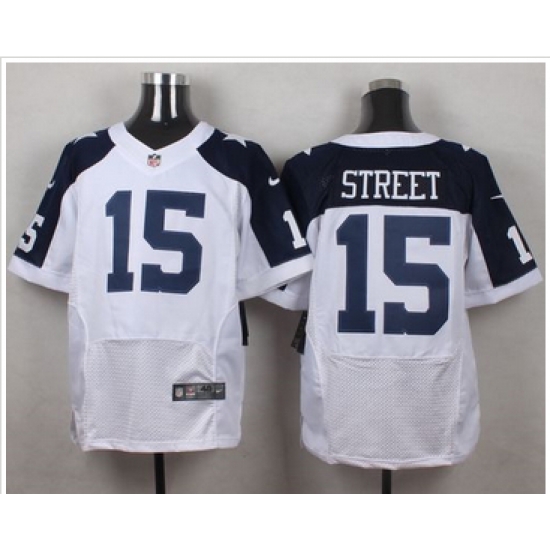 Nike Dallas Cowboys #15 Devin Street White Thanksgiving Throwback Men 27s Stitched NFL Elite Jersey Nike Dallas Cowboys #15 Devin Street White Thanksgiving Throwback Men 27s Stitched NFL Elite Jersey