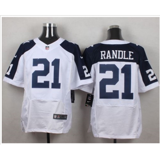 Nike Dallas Cowboys #21 Joseph Randle White Thanksgiving Throwback Men 27s Stitched NFL Elite Jersey Nike Dallas Cowboys #21 Joseph Randle White Thanksgiving Throwback Men 27s Stitched NFL Elite Jersey