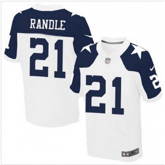 Nike Dallas Cowboys #21 Joseph Randle White Thanksgiving Throwback Mens Stitched NFL Elite Jersey Nike Dallas Cowboys #21 Joseph Randle White Thanksgiving Throwback Mens Stitched NFL Elite Jersey